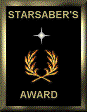 StarSaber's Award - October 2, 1998
